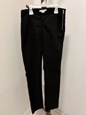 H&M Black Skinny Pants with Side Zip